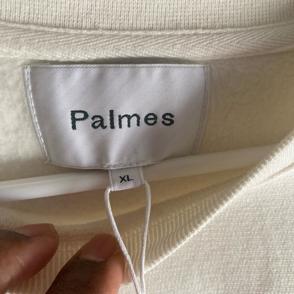 NWT Mens Palmes Off-Scenery Crewneck Sweatshirt, size XL in Off-White - Picture 5 of 15